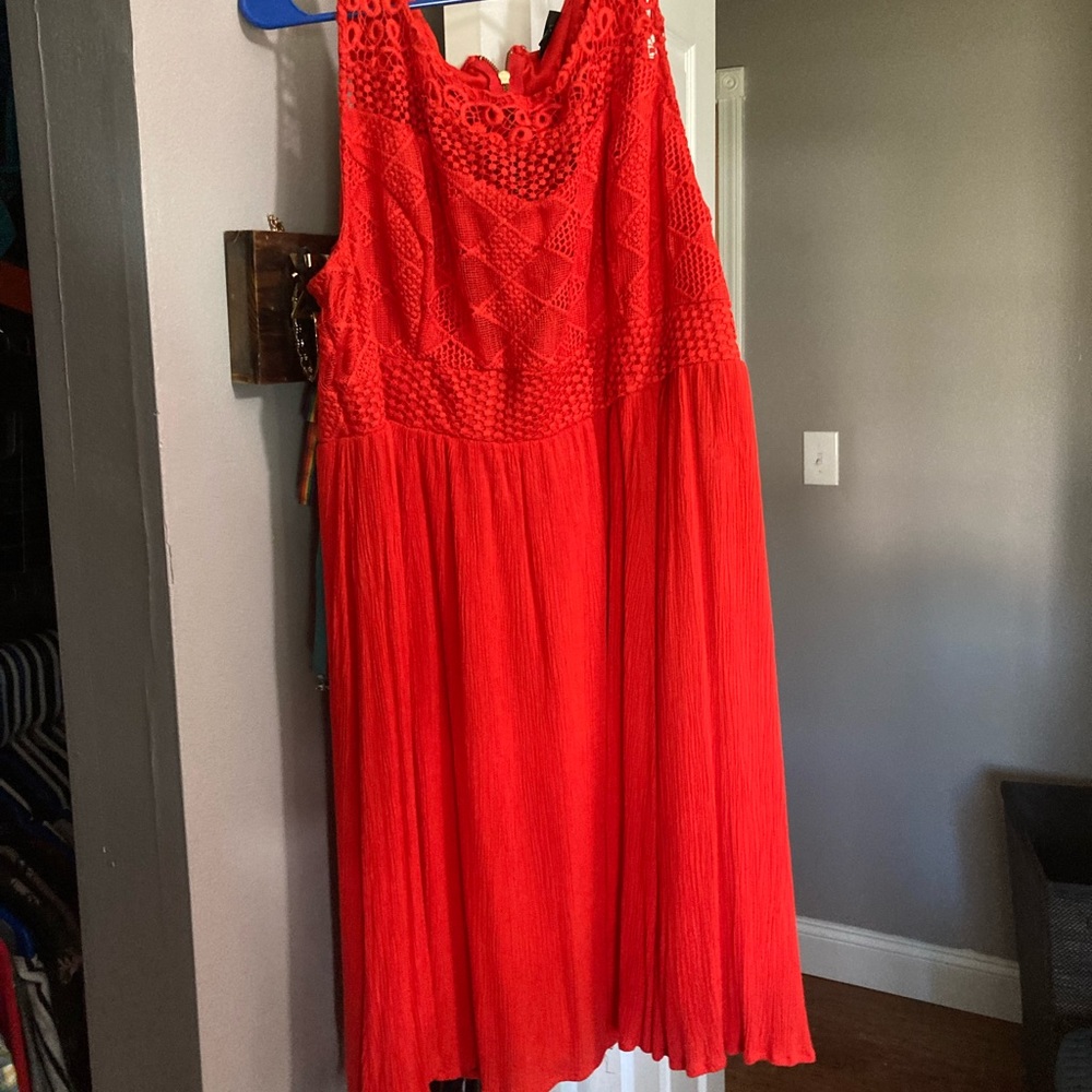 Burnt orange dress